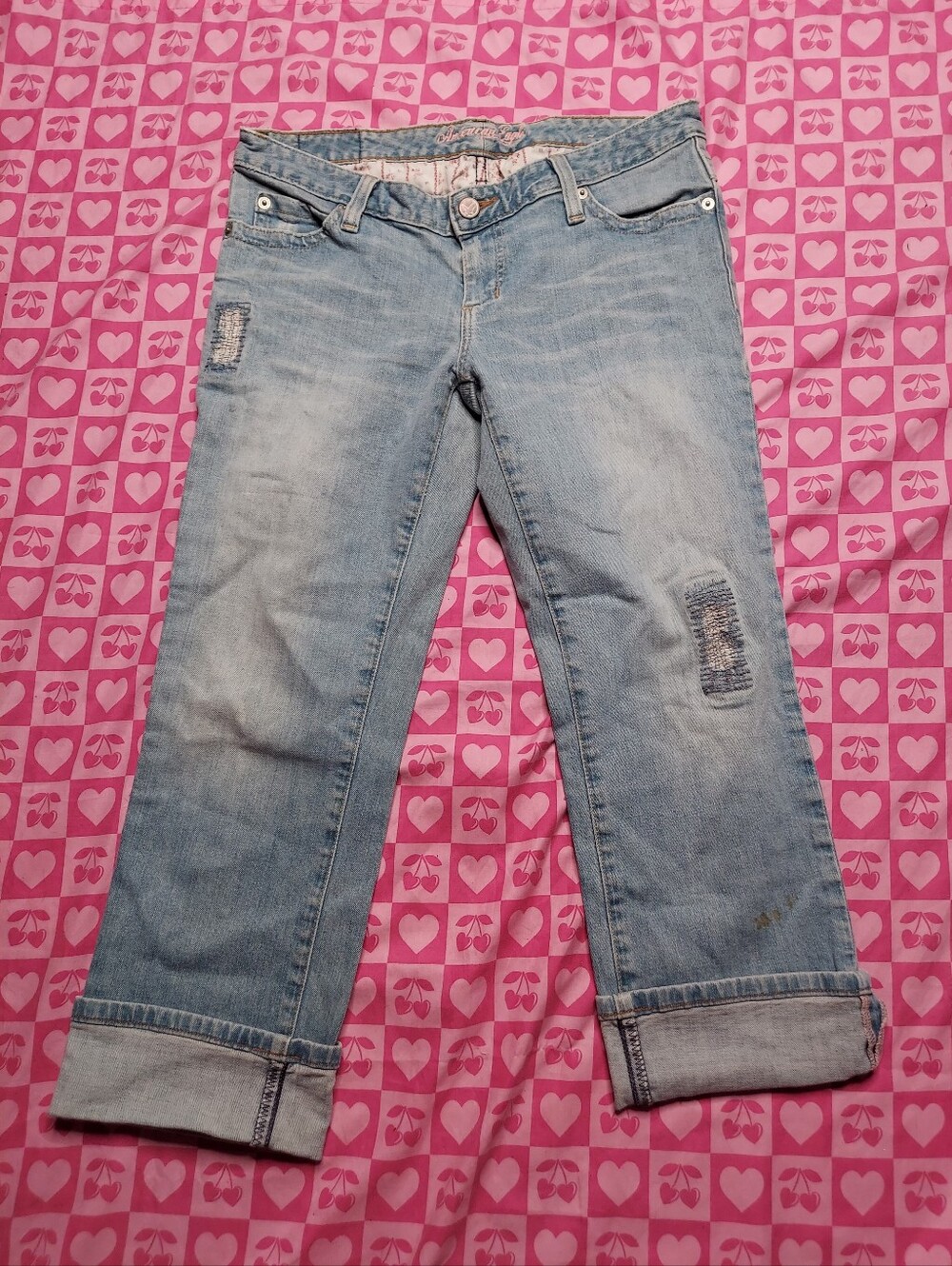 American Eagle Blue Jean Capris